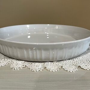 COPY - Vintage Corningware  French White 10” Deep Dish Pie Plate